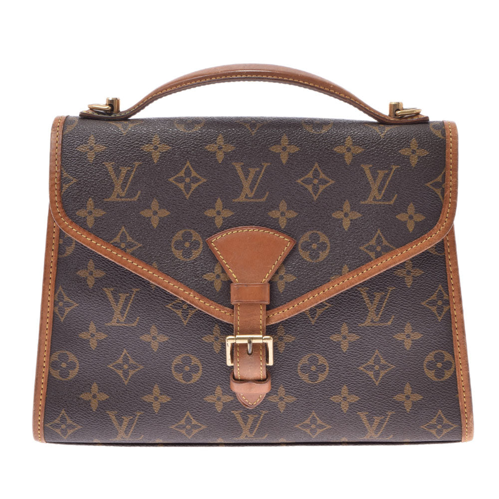 LOUIS VUITTON ルイヴィトン モノグラム ベルエア 2WAY ブラウン M51122 ユニセックス モノグラムキャンバス ハンドバッグ Bランク 中古 