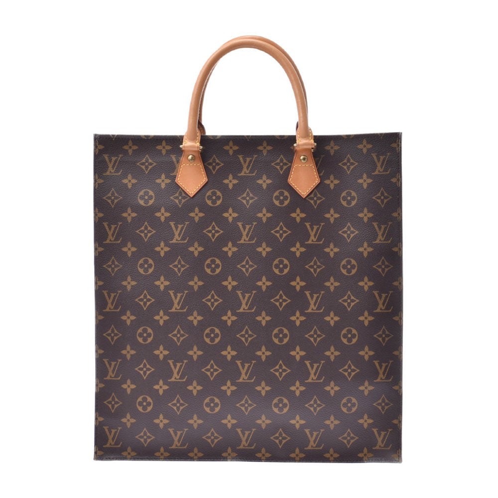 LOUIS VUITTON ルイヴィトン モノグラム サックプラ ブラウン M51140 ユニセックス モノグラムキャンバス トートバッグ Aランク 中古 