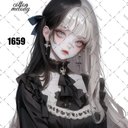 original sticker « no.1659 »     //     人物ステッカー オリジナルステッカー オリジナル人物ステッカー ステッカー cotton melody