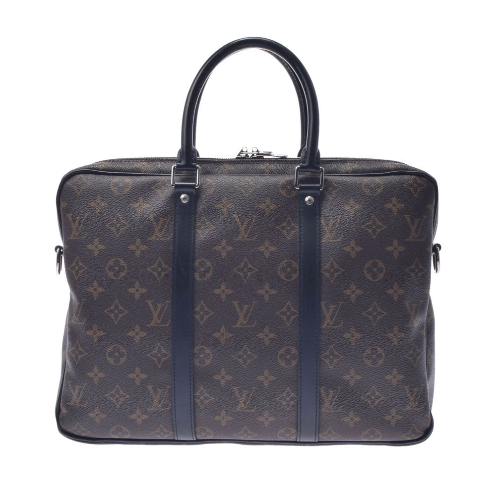 LOUIS VUITTON ルイヴィトン マカサー PDV PM ブラウン M52005 メンズ モノグラムマカサー ビジネスバッグ Bランク 中古 