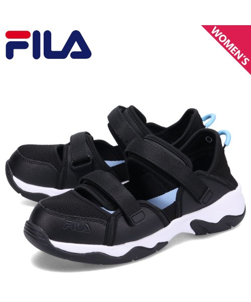 FILA フィラ サンダル シューズ プロムナードストラップ レディース 厚底 PROMENADE STRAP ブラック 黒 WSS24012－013