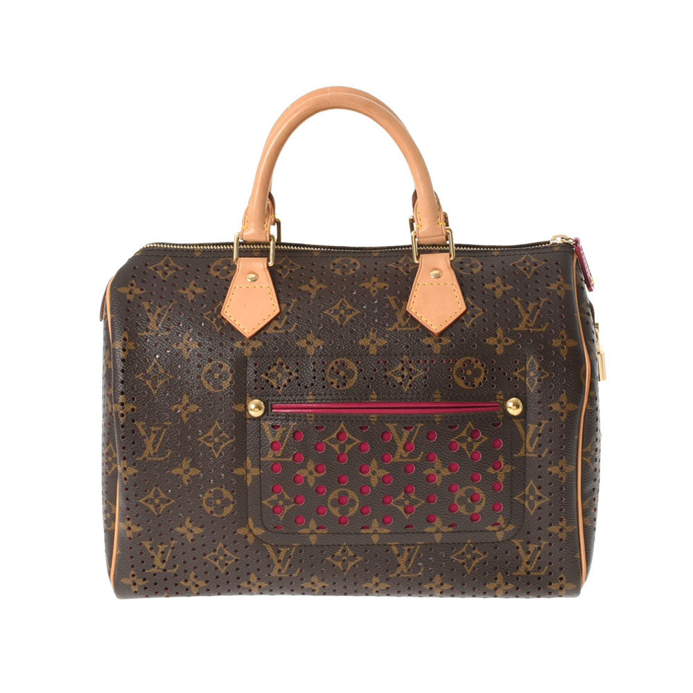 LOUIS VUITTON ルイヴィトン モノグラム ペルフォ スピーディ30 フューシャピンク M95180 レディース モノグラムキャンバス ハンドバッグ Aランク 中古 