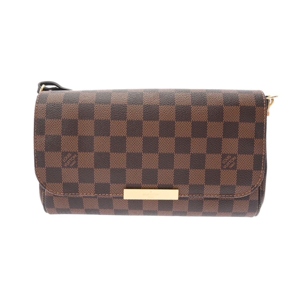 LOUIS VUITTON ルイヴィトン ダミエ フェイボリットMM ブラウン N41129 レディース ダミエキャンバス ショルダーバッグ ABランク 中古 