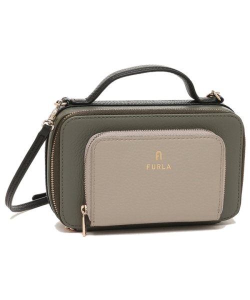 フルラ ショルダーバッグ ハンドバッグ カメリア カーキ グレー レディース FURLA WE00504 HSC000 CACTUS MARMO c NERO