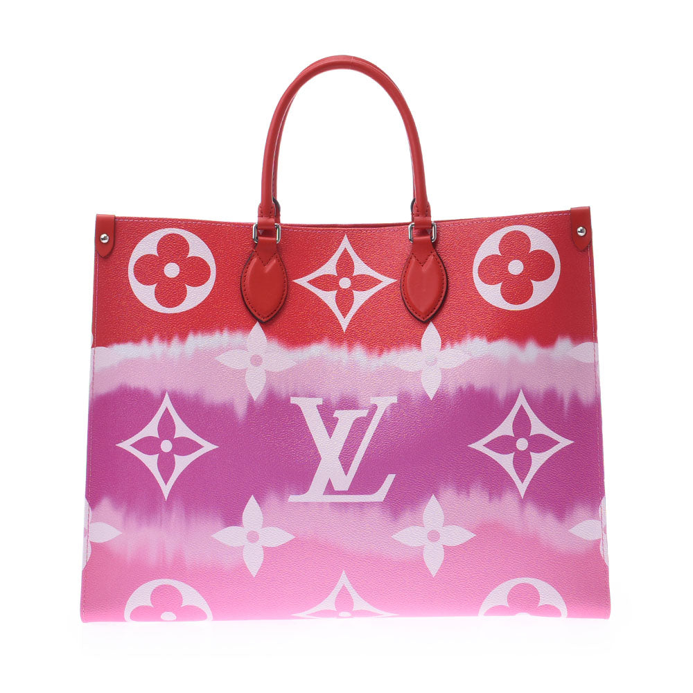 LOUIS VUITTON ルイヴィトン LVエスカル オンザゴー GM ルージュ M45121 ユニセックス モノグラムキャンバス 2WAYバッグ 新同 中古 