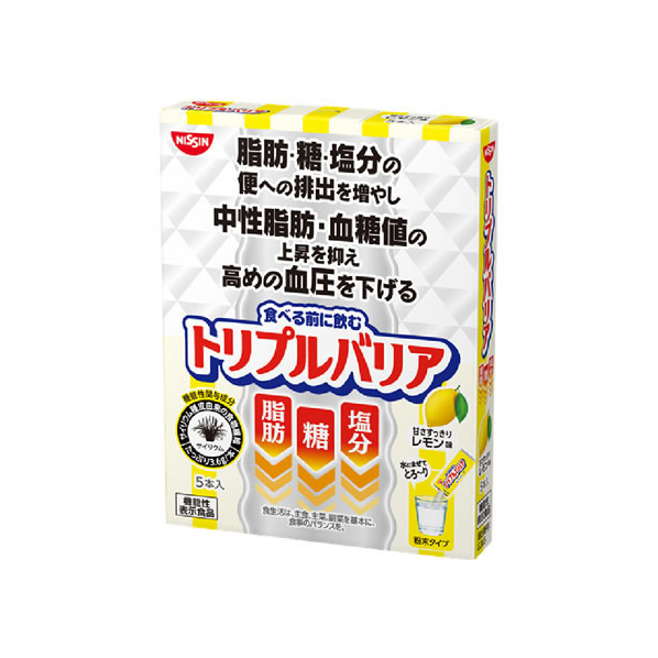 日清食品 トリプルバリア 甘さすっきりレモン味 5本入 FCR7141