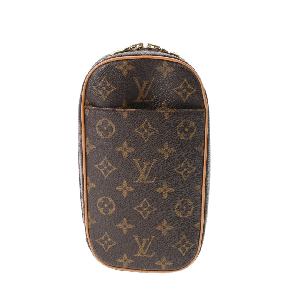 LOUIS VUITTON ルイヴィトン モノグラム ポシェットガンジュ ブラウン M51870 レディース モノグラムキャンバス ボディバッグ ABランク 中古 