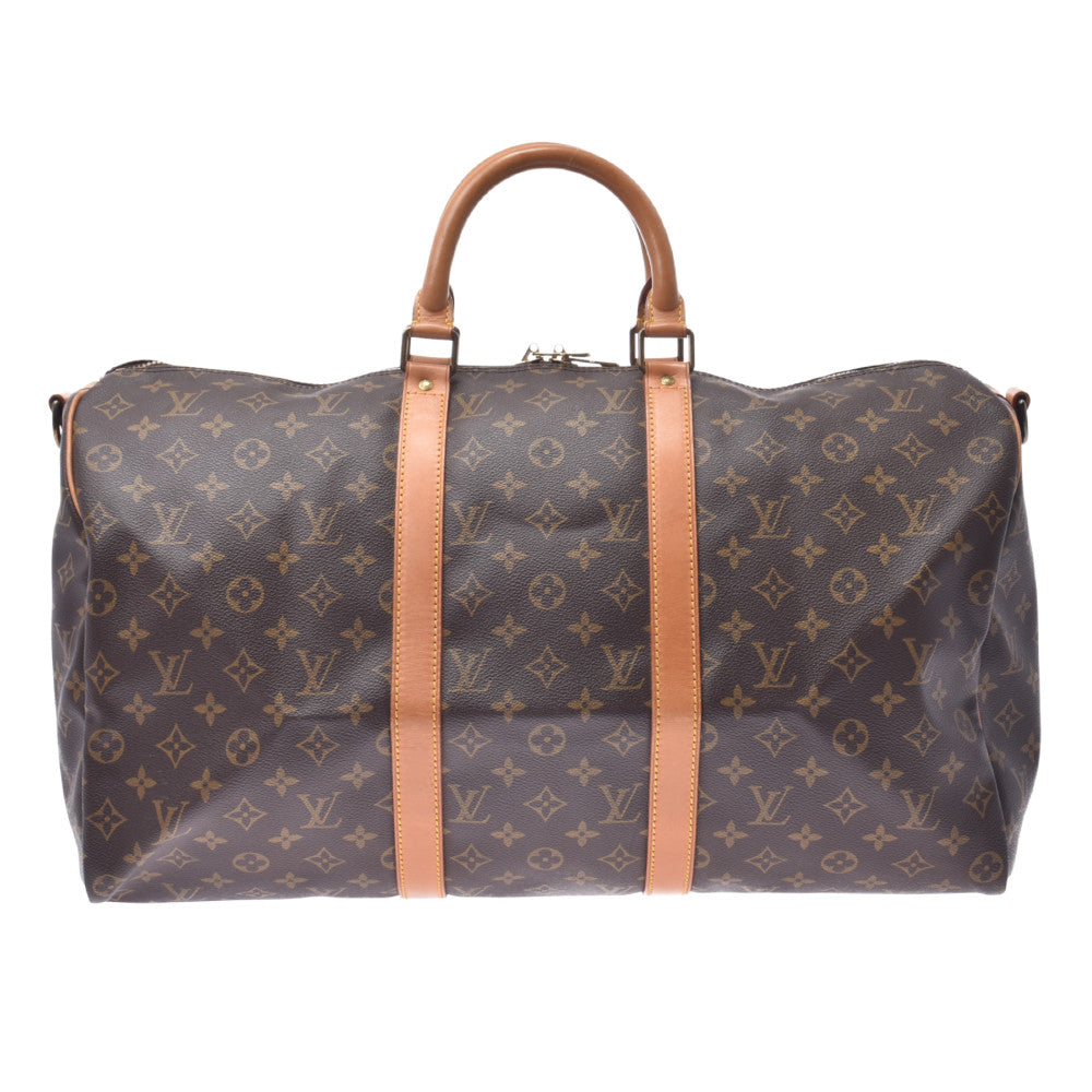 LOUIS VUITTON ルイヴィトン モノグラム キーポルバンドリエール50 ブラウン M41416  ユニセックス モノグラムキャンバス ボストンバッグ Bランク 中古 