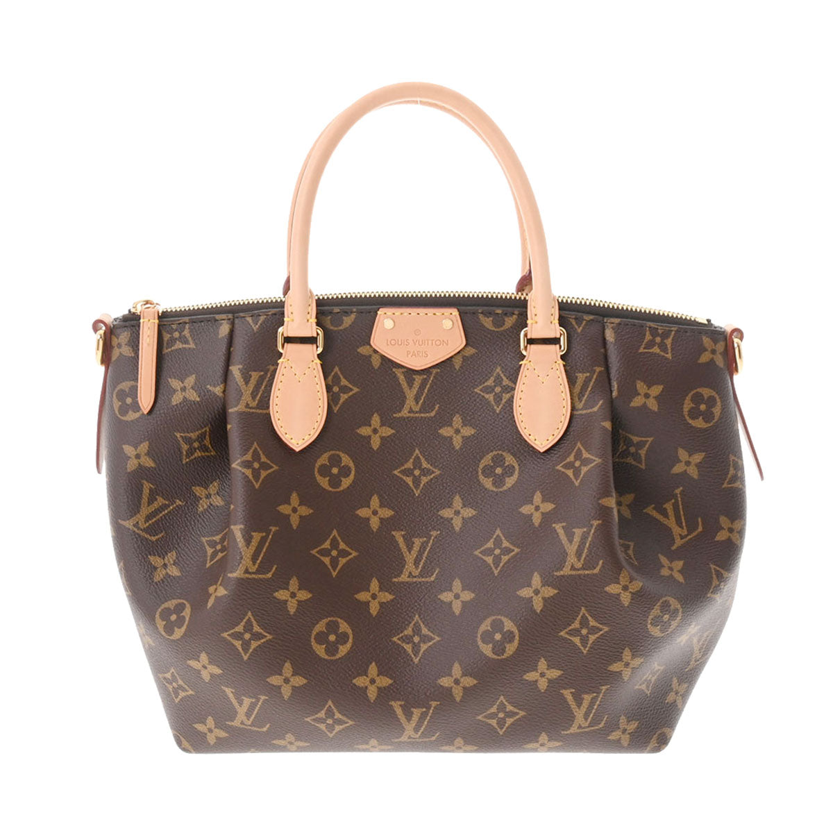 LOUIS VUITTON ルイヴィトン モノグラム テュレン PM ブラウン M48813 レディース モノグラムキャンバス ハンドバッグ Aランク 中古 