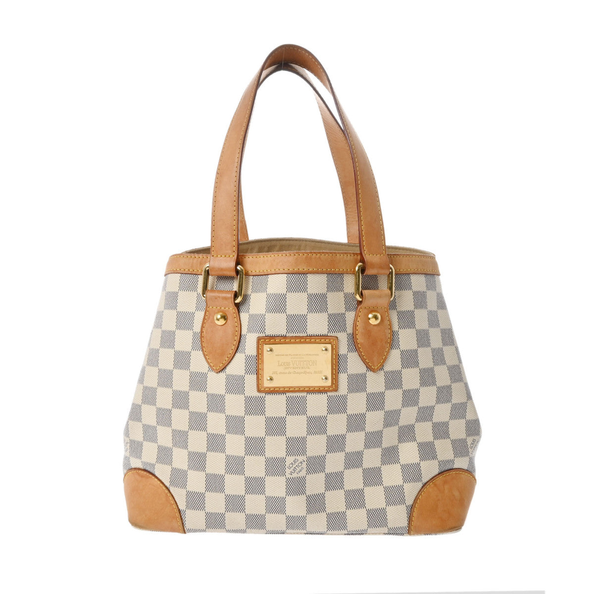 LOUIS VUITTON ルイヴィトン ダミエ アズール ハムステッド PM ホワイト N51207 レディース ダミエアズールキャンバス ハンドバッグ Bランク 中古 