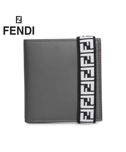 フェンディ FENDI 財布 二つ折り メンズ BI－FOLD WALLET グレー 7M0277 A8VC [12/5 新入荷]