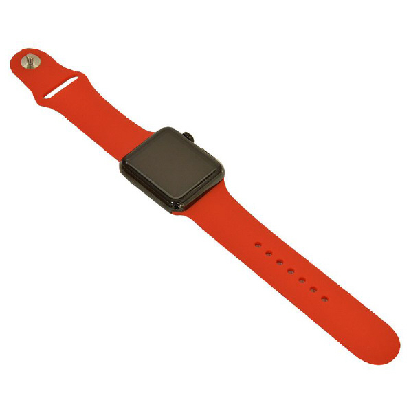 ラスタバナナ Apple Watch 42/44mm用シリコンベルト スタンダード レッド RBLAW4401RD