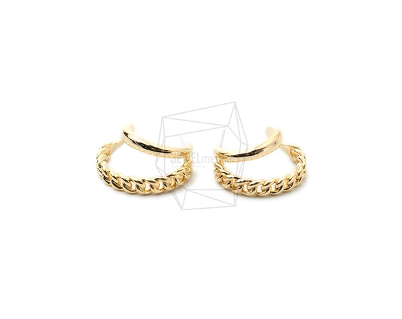 ERG-1536-G【2個入り】ダブルラウンドピアス,Double round Post Earring