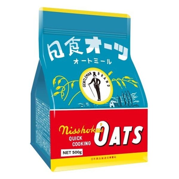 日本食品製造 日本食品 オーツ クイッククッキング 500g x12 4904075002142 1セット(12個)（直送品）