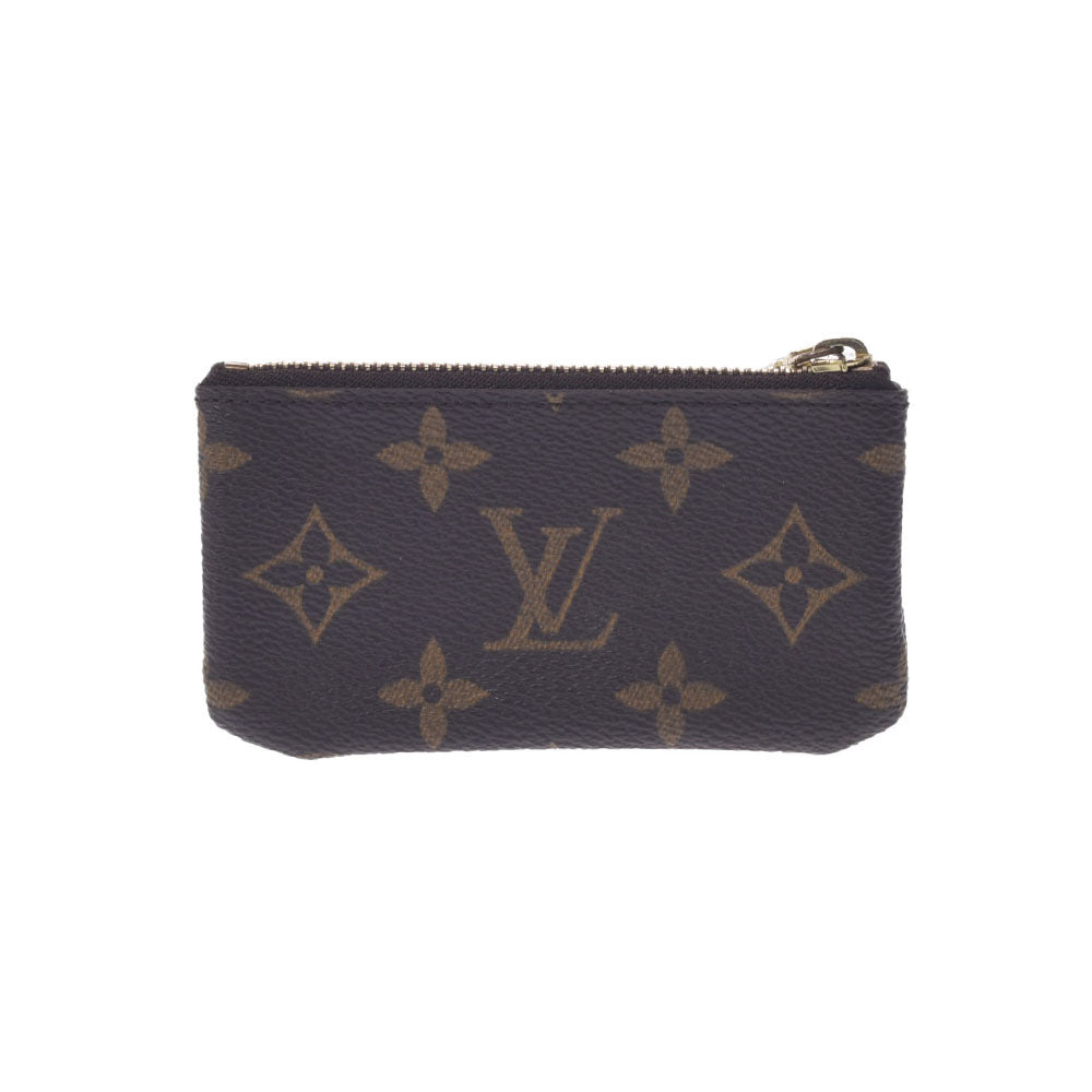 LOUIS VUITTON ルイヴィトン モノグラム ポシェット・クレ 小銭入れ ブラウン M62650 ユニセックス モノグラムキャンバス コインケース Bランク 中古 