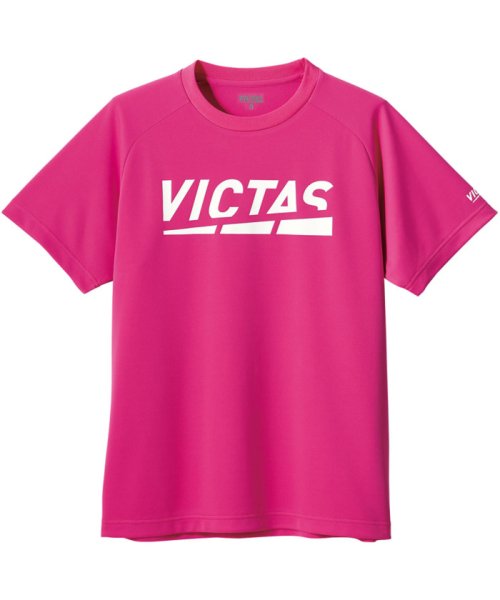 VICTAS ヴィクタス 卓球 プレイ ロゴ ティー PLAY LOGO TEE プラクティスシャツ Tシャ