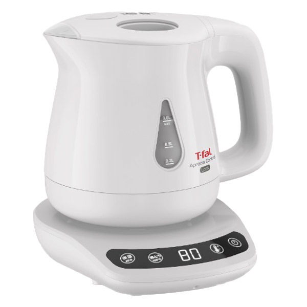 T-fal（ティファール） 電気ケトル アプレシア ロック コントロール ホワイト 0.8L KO8401JP 1台