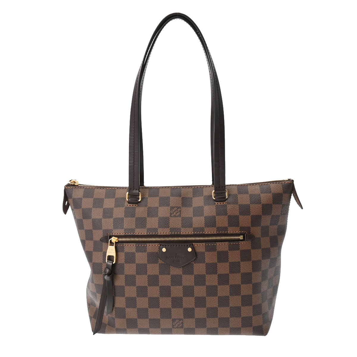 LOUIS VUITTON ルイヴィトン ダミエ イエナPM ブラウン N41012 レディース ダミエキャンバス トートバッグ Aランク 中古 