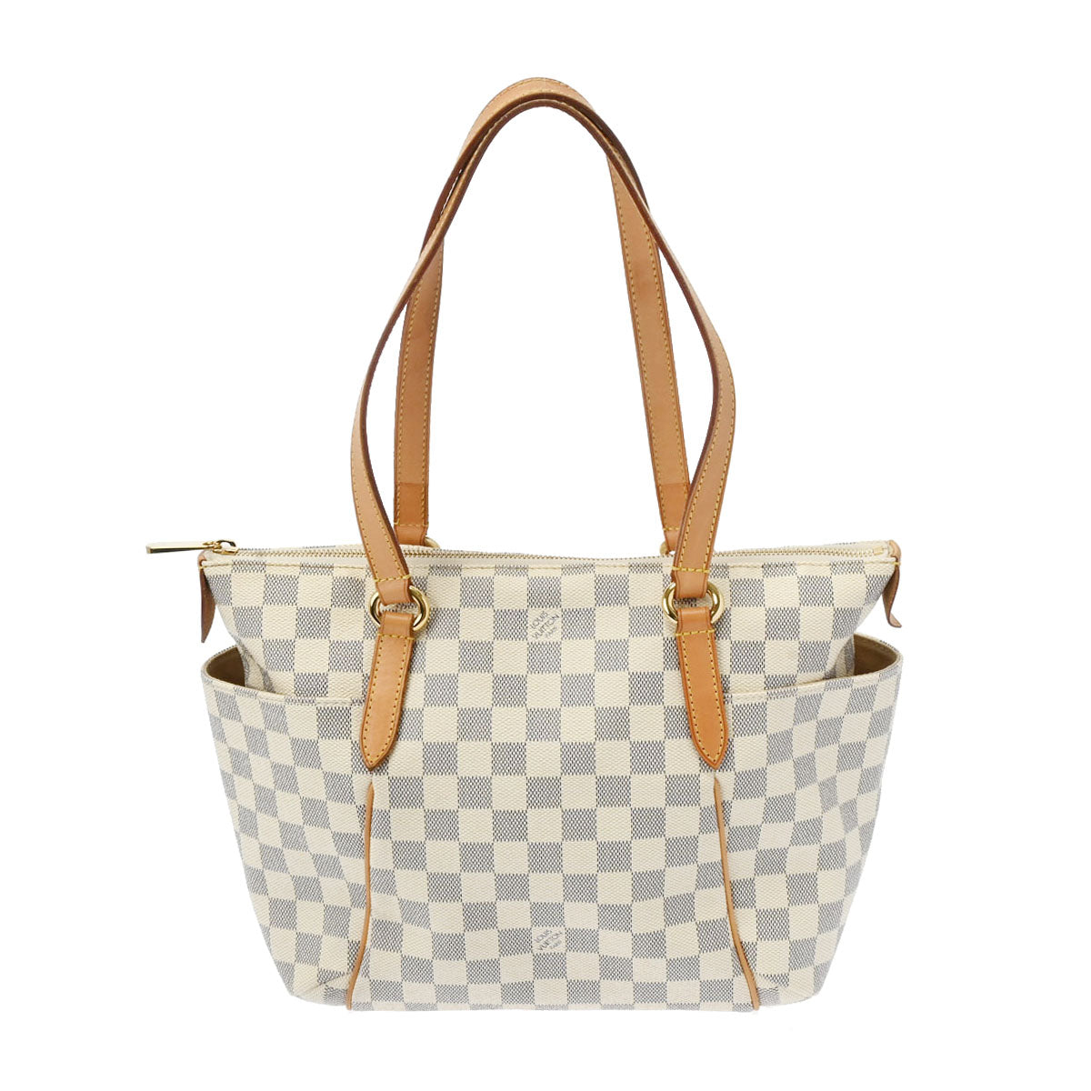 LOUIS VUITTON ルイヴィトン ダミエアズール トータリー PM ホワイト N51261 レディース ダミエアズールキャンバス トートバッグ ABランク 中古 