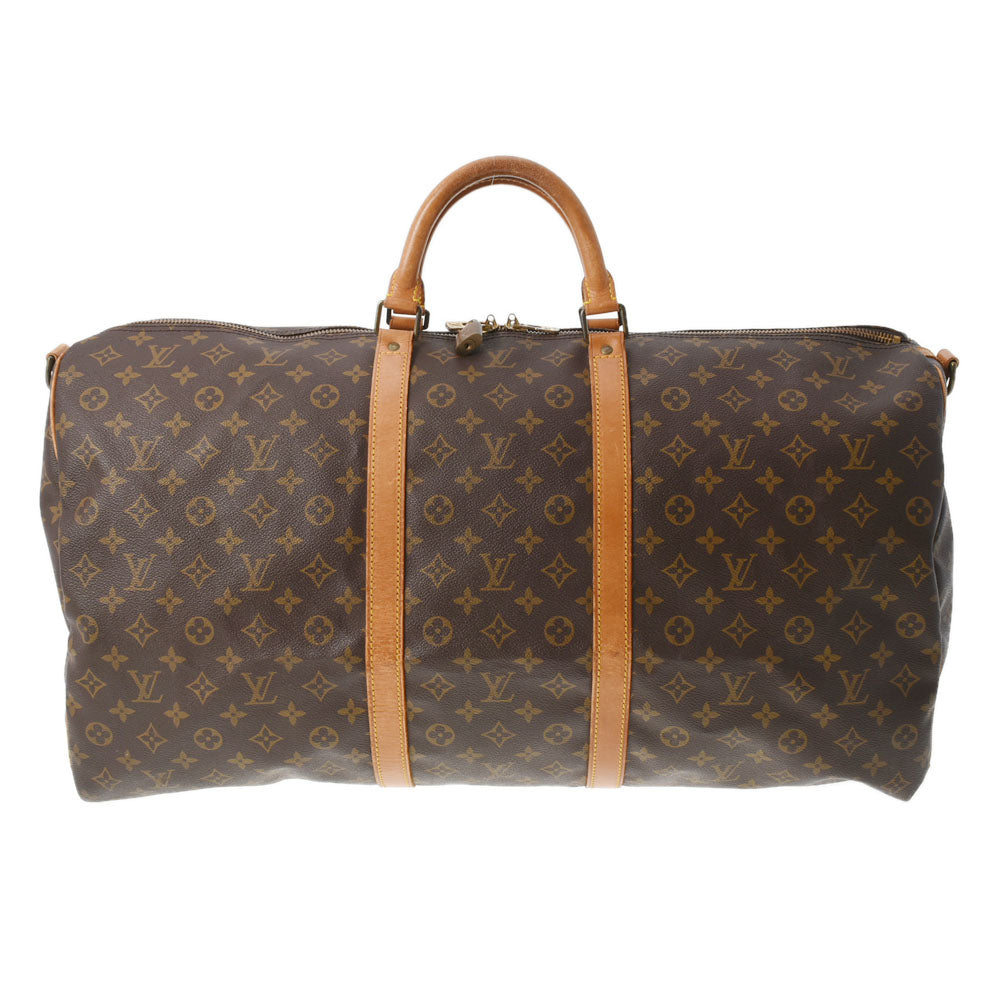 LOUIS VUITTON ルイヴィトン モノグラム キーポルバンドリエール60 ブラウン M41412 ユニセックス モノグラムキャンバス ボストンバッグ Bランク 中古 