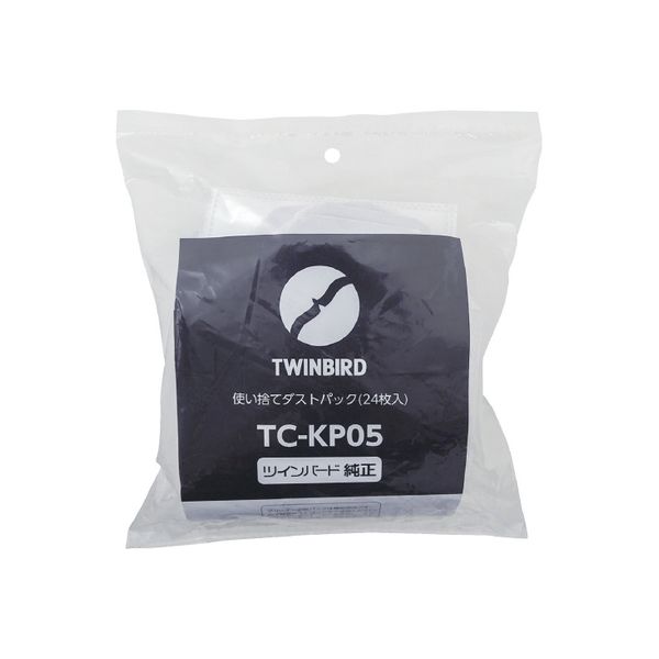 使い捨てダストパック 24枚入 TC-KP05　20袋 ツインバード（直送品）