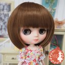 ミディブライス ウィッグ ドーリィボブ マロンブラウン 7.5インチ/ドール Blythe