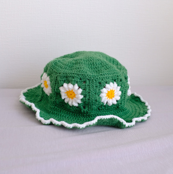 daisy hat (green)