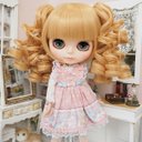 【2025の人気アイテム】 ブライス ウィッグ 姫バング ドリィスパイラル ハニーカスタード 10インチ/ドール Blythe_画像1