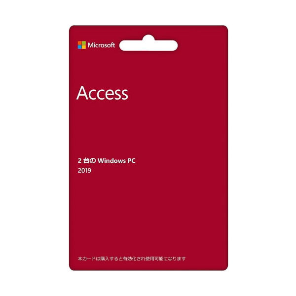 マイクロソフト Access 2019　POSAカード版 ACCESS2019/U 1個（直送品）