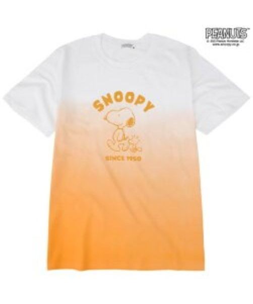 ピーナッツ/スヌーピー グラデーション 半袖 Tシャツ 春夏 PEANUTS