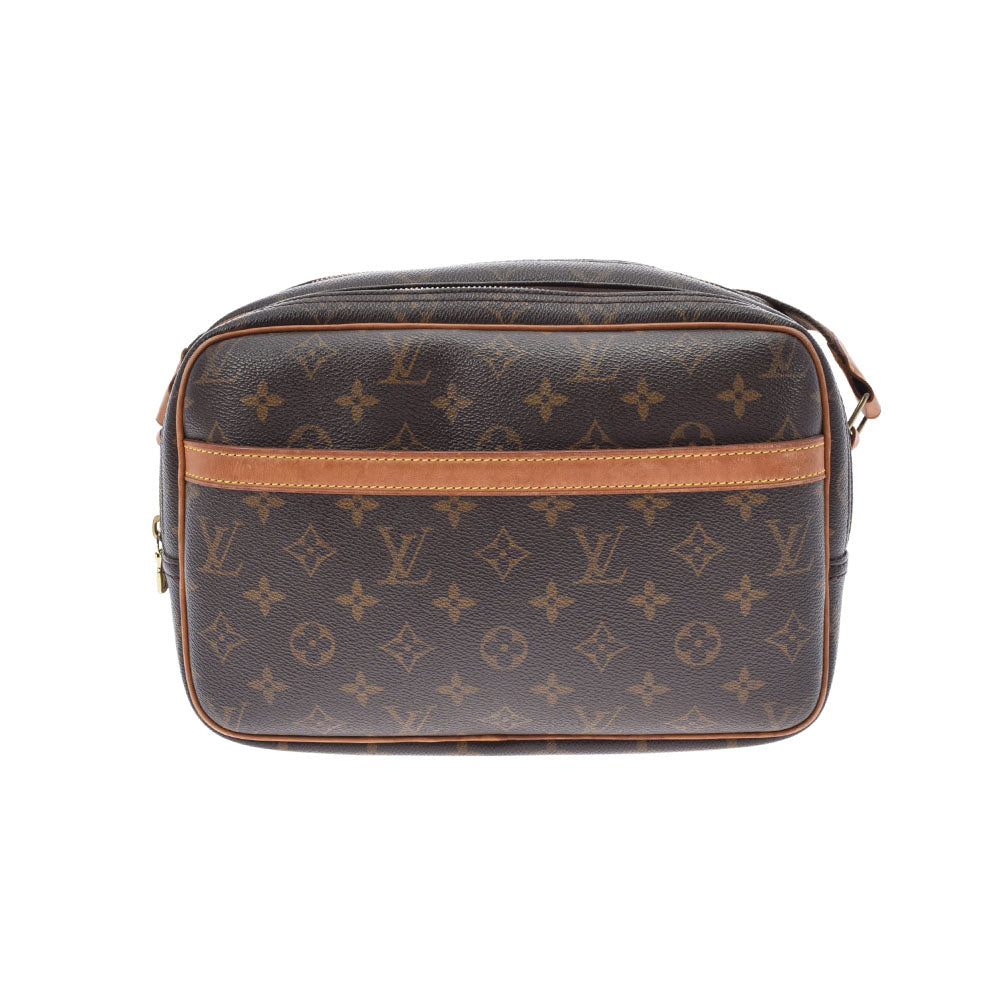 LOUIS VUITTON ルイヴィトン モノグラム リポーター PM ブラウン M45254 ユニセックス モノグラムキャンバス ショルダーバッグ Bランク 中古 