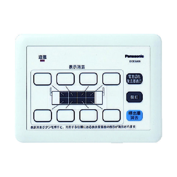 パナソニック Panasonic 小電力型サービスコール集中消去器 ECE3206 1個 836-2039（直送品）