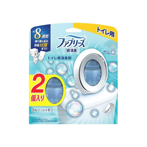 Ｐ＆Ｇ ファブリーズ W消臭 トイレ用消臭剤 ブルー・シャボン 2個入り FCU4719