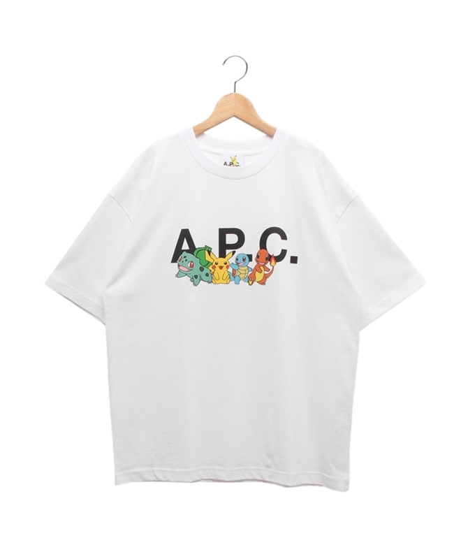 アーペーセー/アーペーセー Tシャツ カットソー ポケモン ホワイト メンズ APC COBQX ･･･