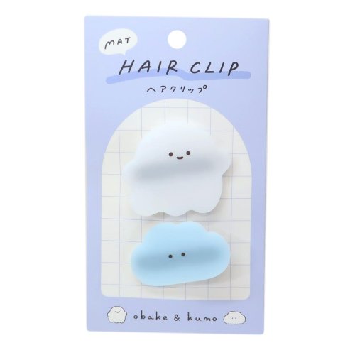 ヘアアクセ マットヘアクリップ おばけ＆くも カミオジャパン 前髪クリップ かわいい グッズ