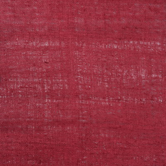 【アウトレット特価品】HEMP FABRIC RED（MS154）タイ 手紡ぎ 手織り ヘンプ生地