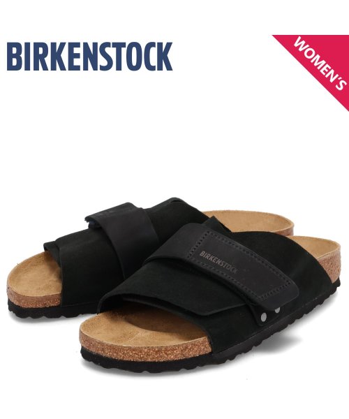 ビルケンシュトック BIRKENSTOCK サンダル キョウト レディース 細幅 ソフトスエードレザー KYOTO ブラック 黒