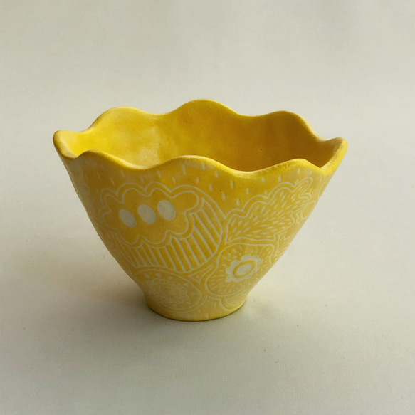 『carving mini cup』 - yellow A-