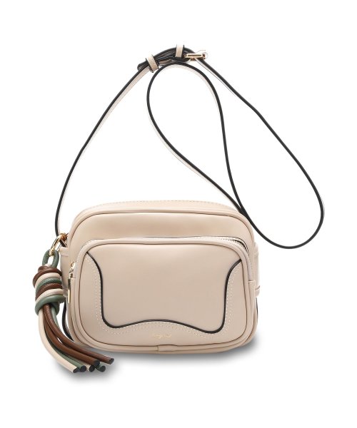 アングリッド Ungrid バッグ ショルダーバッグ レディース 斜めがけ 小さめ PU LEATHER SHOULDER BAG ブラック ホワイト ベージュ