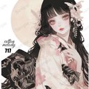 original sticker « no.717 »     //     人物ステッカー オリジナルステッカー