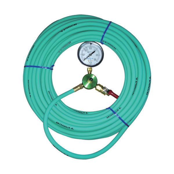 管内止水用品 テストボールプラグ エアホース（圧力計付）