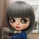 ネオブライス ウィッグ ドーリィボブ グレイアッシュ 10インチ/ドール Blythe