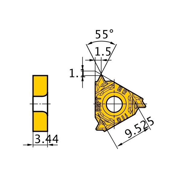 三菱マテリアル インサート MMT16ER110BSPT-S VP15TF 1セット(10PC)（直送品）