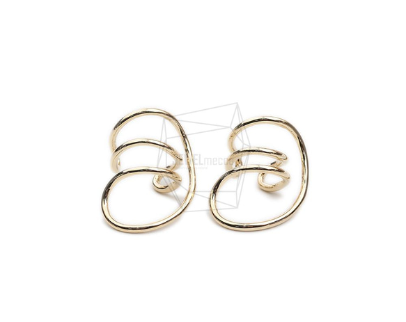 ERG-1992-G【1個入り】ラウンドイヤーカフ/Round Earcuffs Earrings