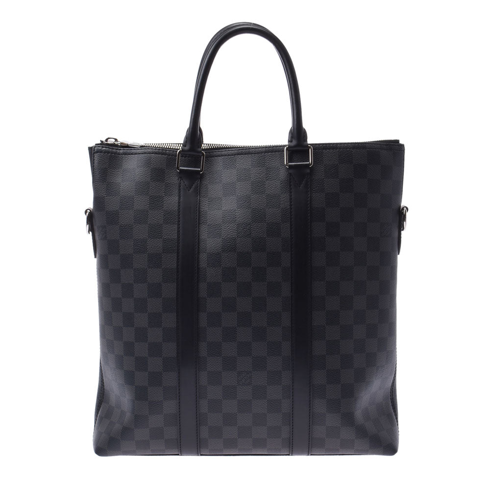 LOUIS VUITTON ルイヴィトン ダミエ グラフィット アントントート 2WAY 黒/グレー N40000 メンズ ダミエグラフィットキャンバス トートバッグ Aランク 中古 