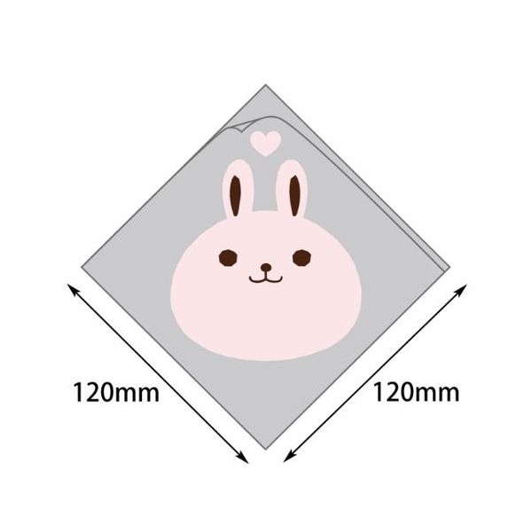 ヤマニパッケージ バーガー袋 シュー袋 ウサギ 120角 5000枚 10-253 1ケース(5000枚) 67-7139-47（直送品）