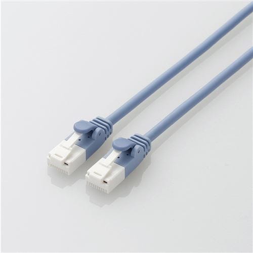 【推奨品】エレコム LD-GPAYT／BU50 ツメ折れ防止やわらかLANケーブル Cat6A準拠 5.0m