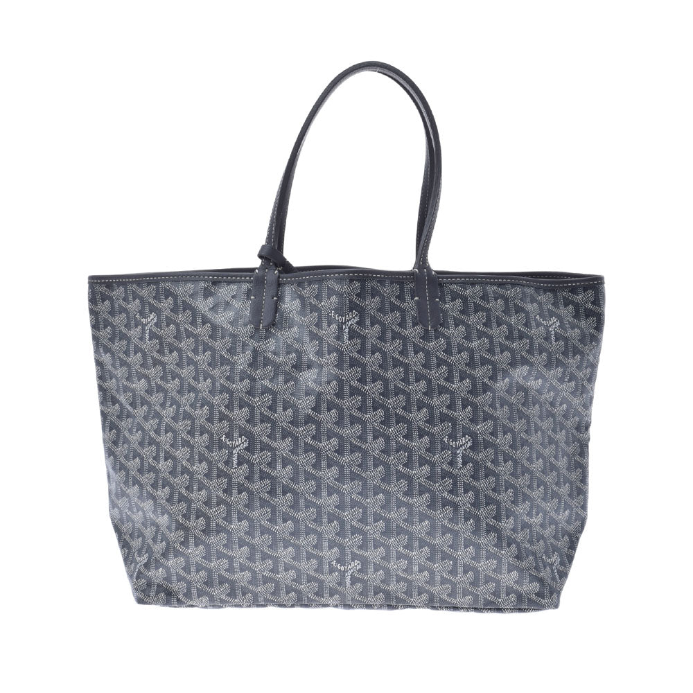 GOYARD ゴヤール サンルイ PM グレー ユニセックス PVC トートバッグ Aランク 中古 