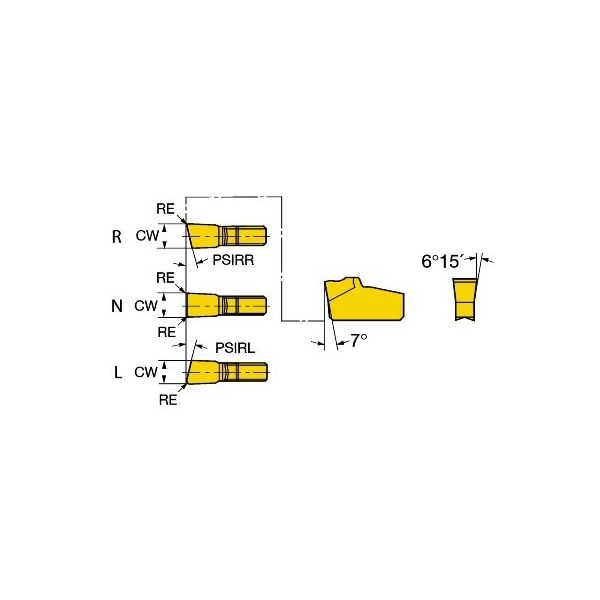 サンドビック Qカット サーメットチップ 【C】 N151.2-250-5E 525 1セット(10PC)（直送品）