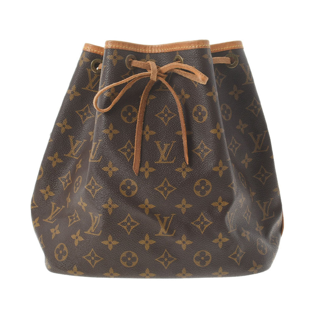 LOUIS VUITTON ルイヴィトン モノグラム プチノエ ブラウン M42226 レディース モノグラムキャンバス ショルダーバッグ Bランク 中古 